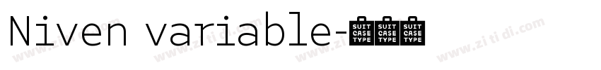 Niven variable字体转换